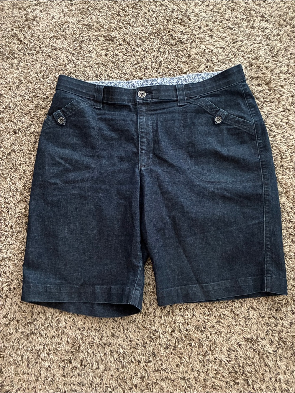 Wrangler Jean Shorts Plus SZ 16 Blue Denim Like New!